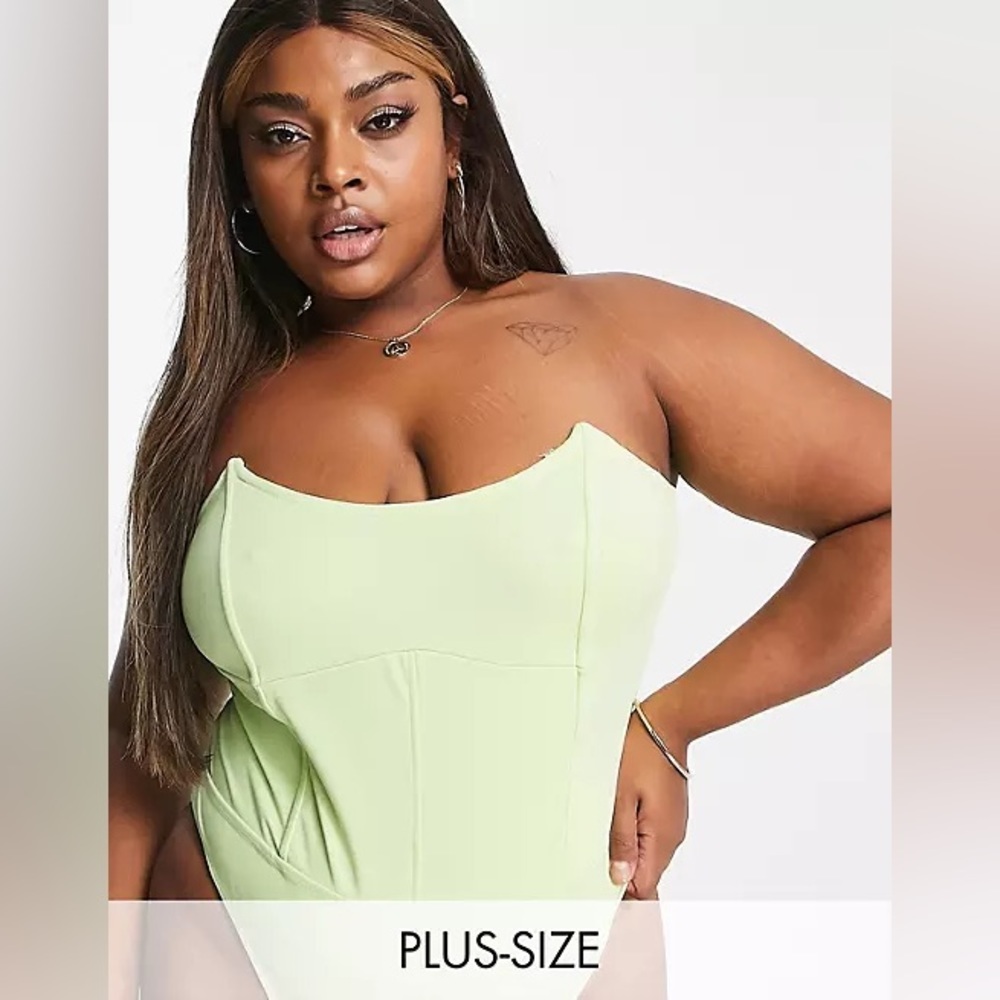 Extro&vert Green Sleeveless Bodysuit 16